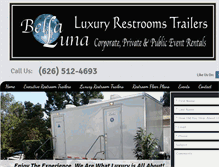 Tablet Screenshot of bellalunarestrooms.com